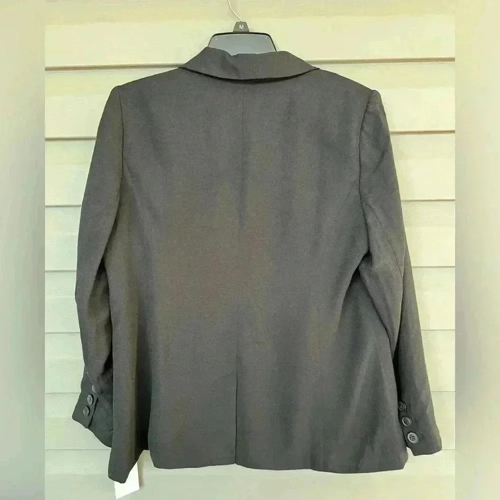 Halogen Women Black Lightweight Blazer Sz LP - Picture 2 of 5